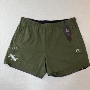 Virus International Olive Performance Hinge Shorts